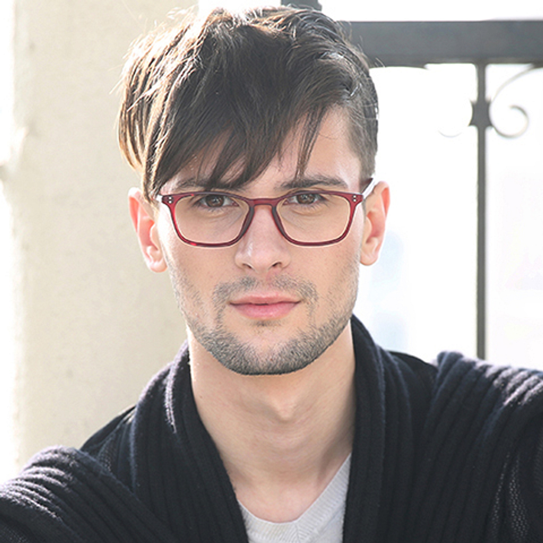 Lenskart Air Online Red Full Rim Rectangle right side