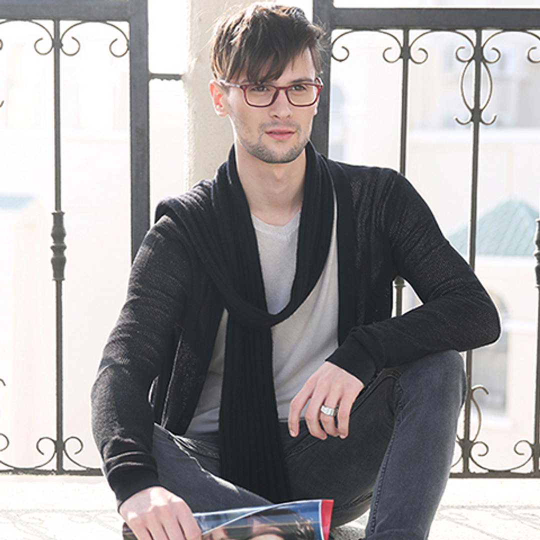 Lenskart Air Online Red Full Rim Rectangle left side