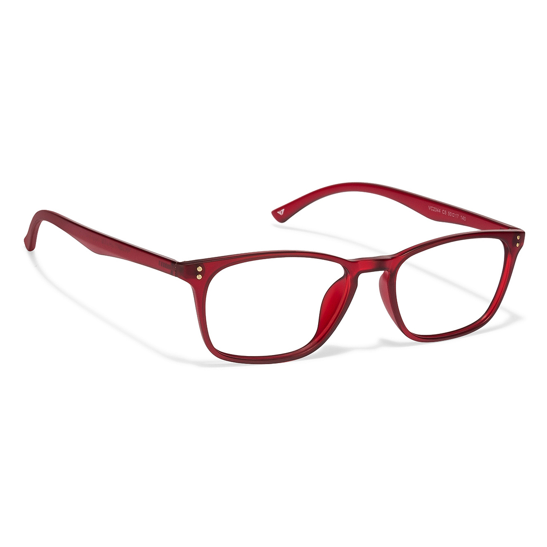 Lenskart Air Online Red Full Rim Rectangle left side