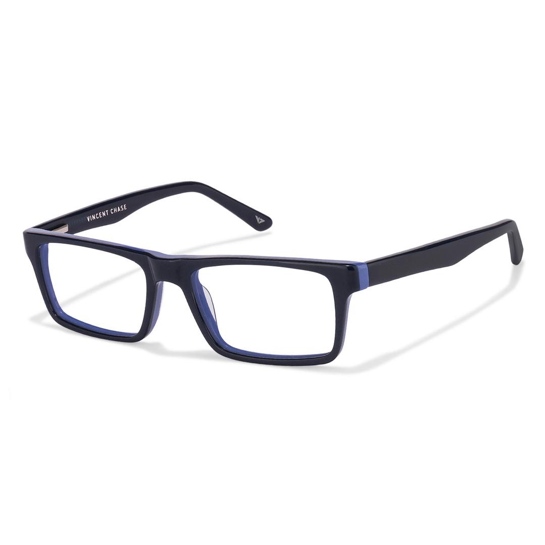 Buy Blue Full Rim Rectangle Vincent Chase Classic Acetate VC 2348