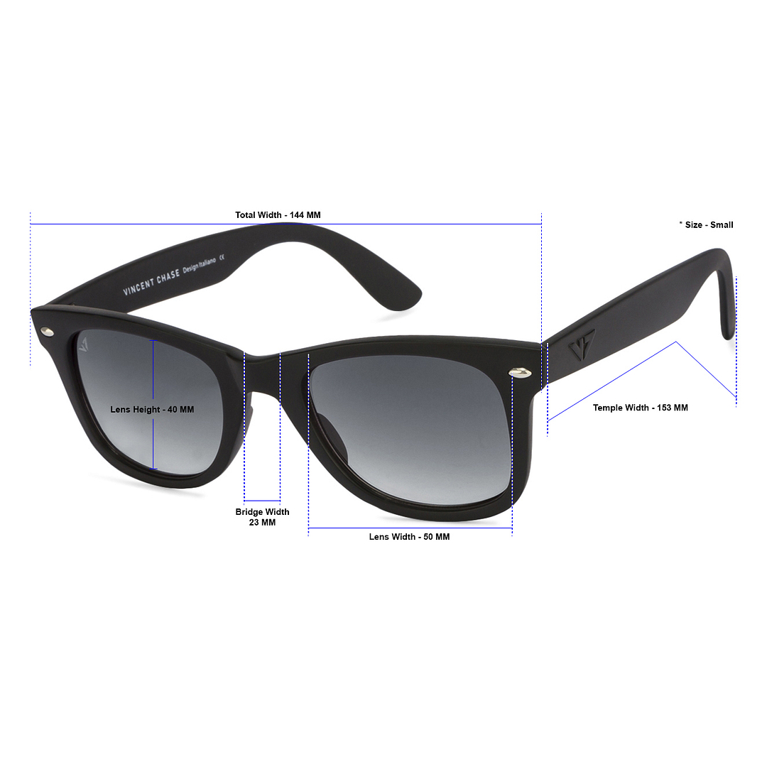 Vincent Chase Online Black Full Rim Square right side
