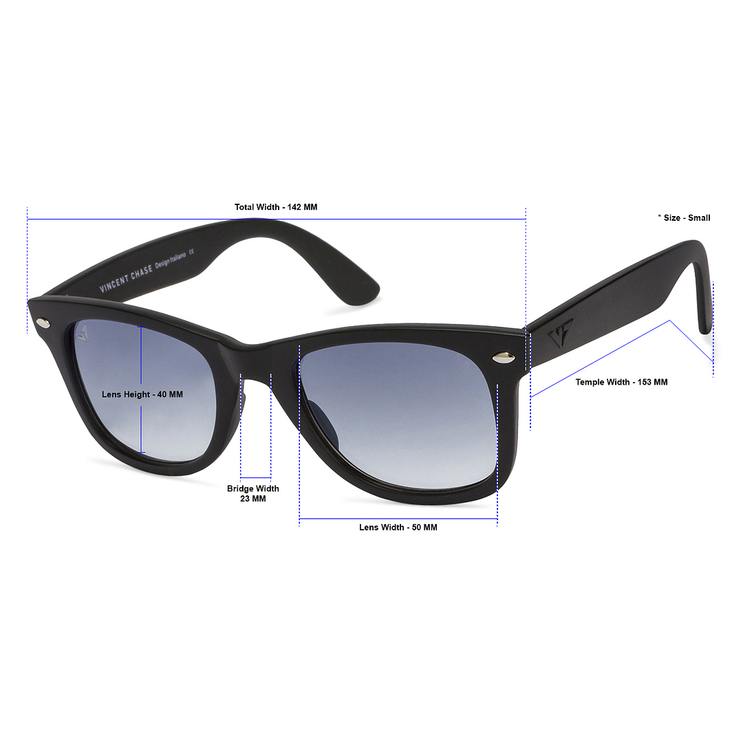 Vincent Chase Online Black Full Rim Square right side