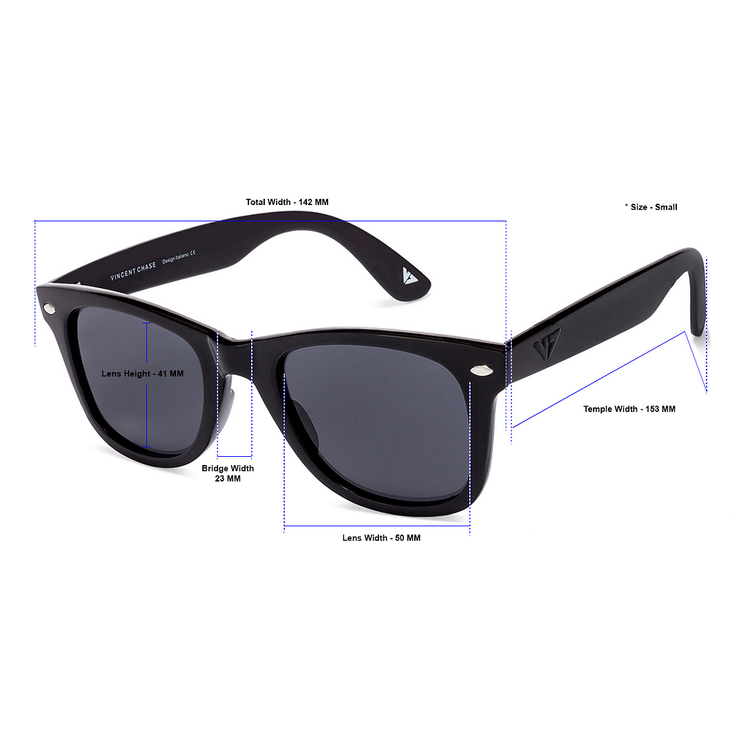 Vincent Chase Online Black Full Rim Square right side