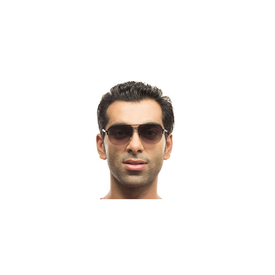 Vincent Chase Online Black Half Rim Aviator right side
