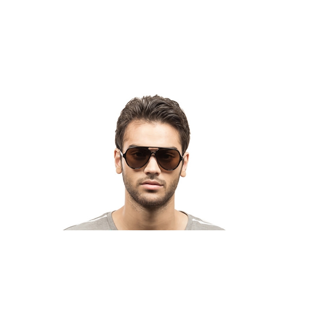 Buy Black Brown Full Rim Aviator Shape Medium Size-56 Vincent