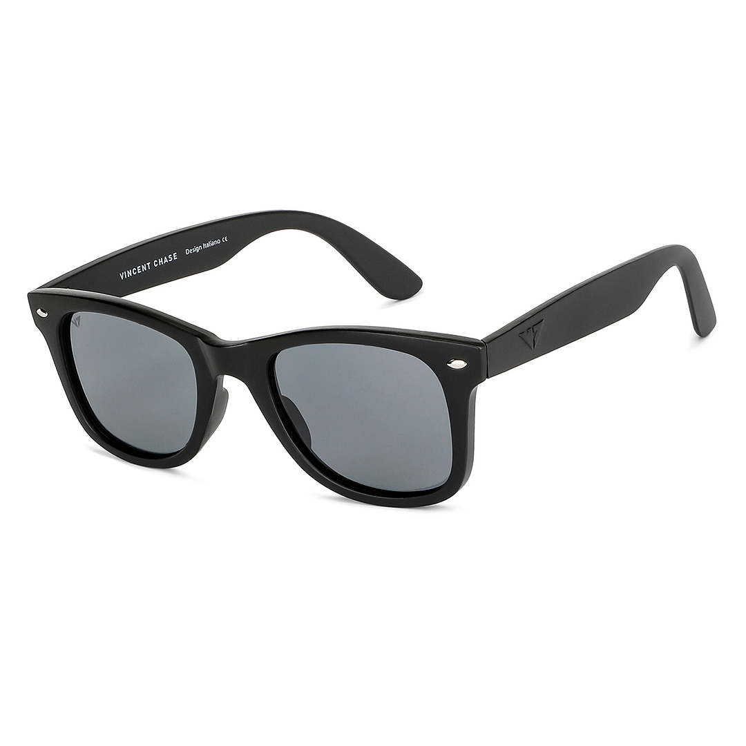 Vincent Chase Polarized Black Full Rim Square left side