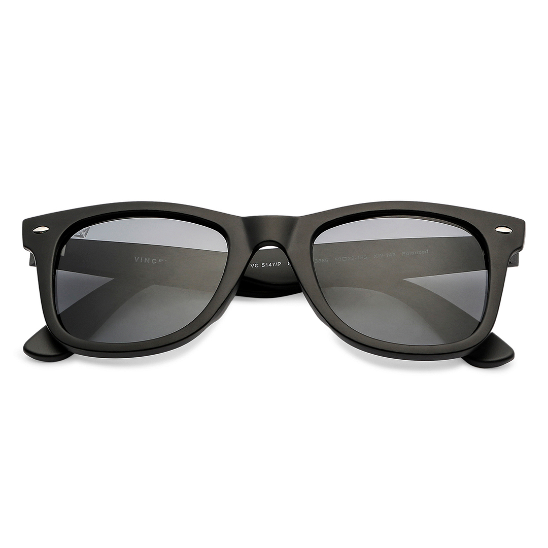 Vincent Chase Polarized Black Full Rim Square right side