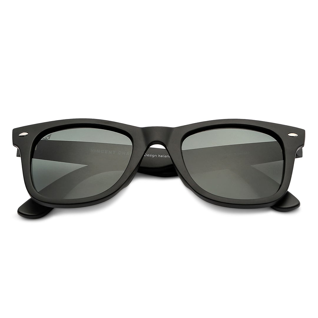 Vincent Chase Polarized Black Full Rim Square right side