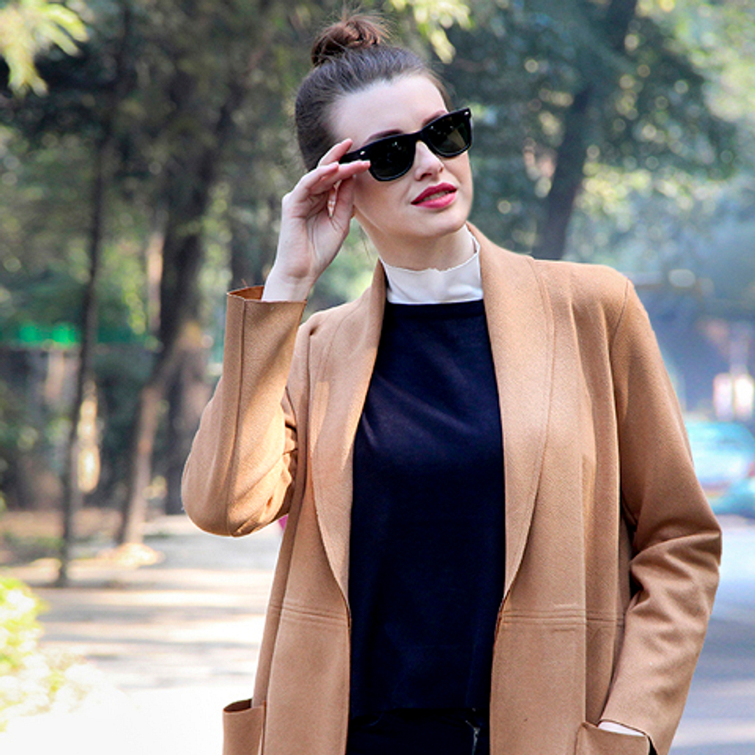 Vincent Chase Polarized Black Full Rim Square left side