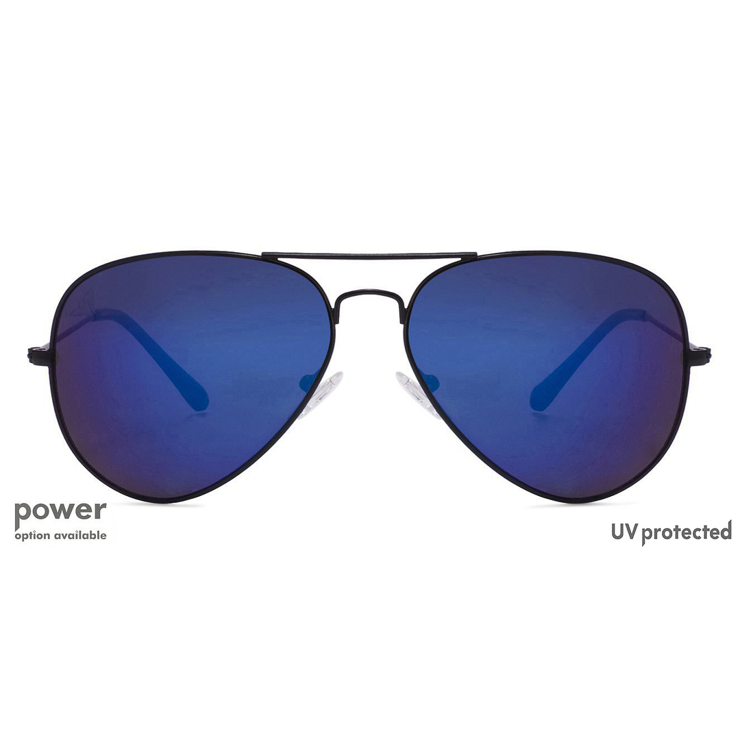 Vincent Chase Online Black Full Rim Aviator left side