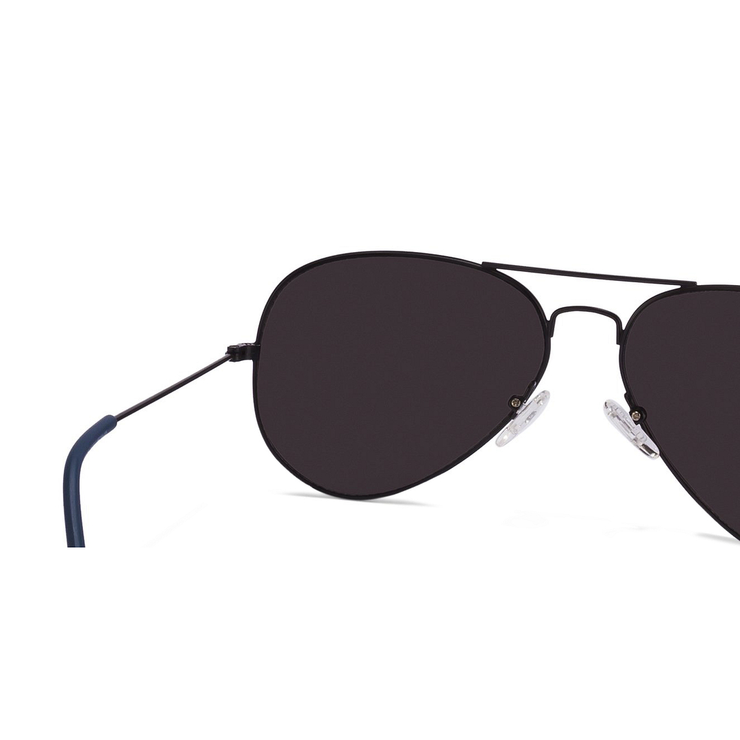 Vincent Chase Online Black Full Rim Aviator left side