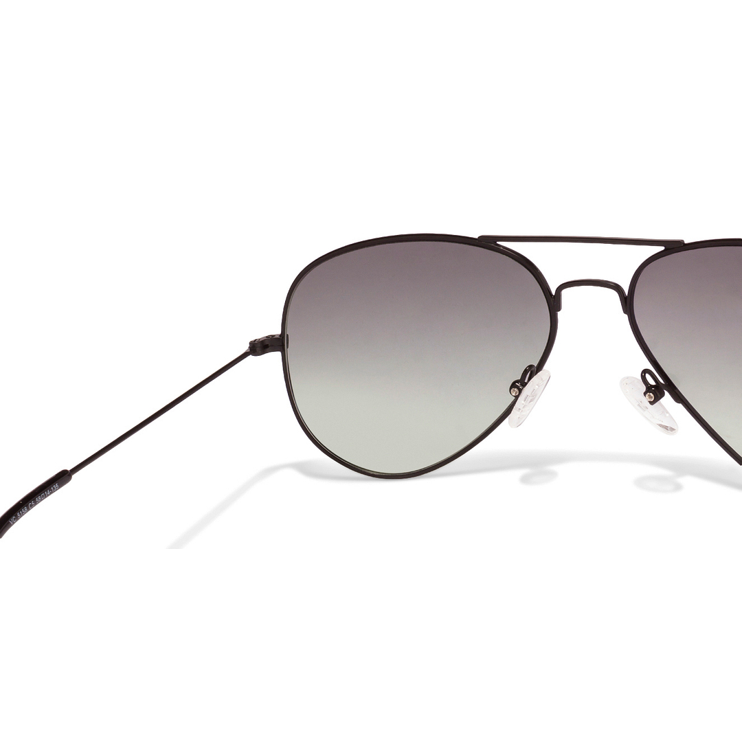 Vincent Chase Online Black Full Rim Aviator left side