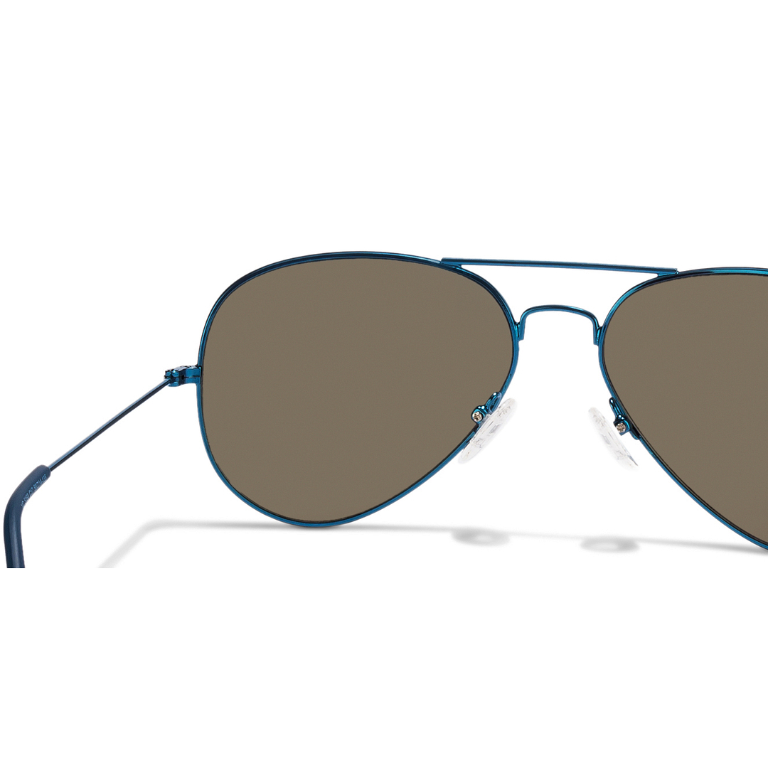 Vincent Chase Online Blue Full Rim Aviator right side