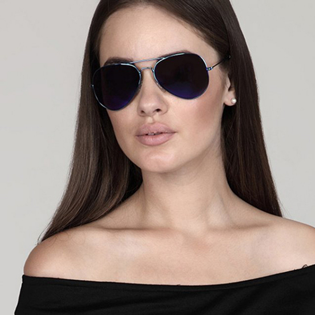 Vincent Chase Online Blue Full Rim Aviator right side