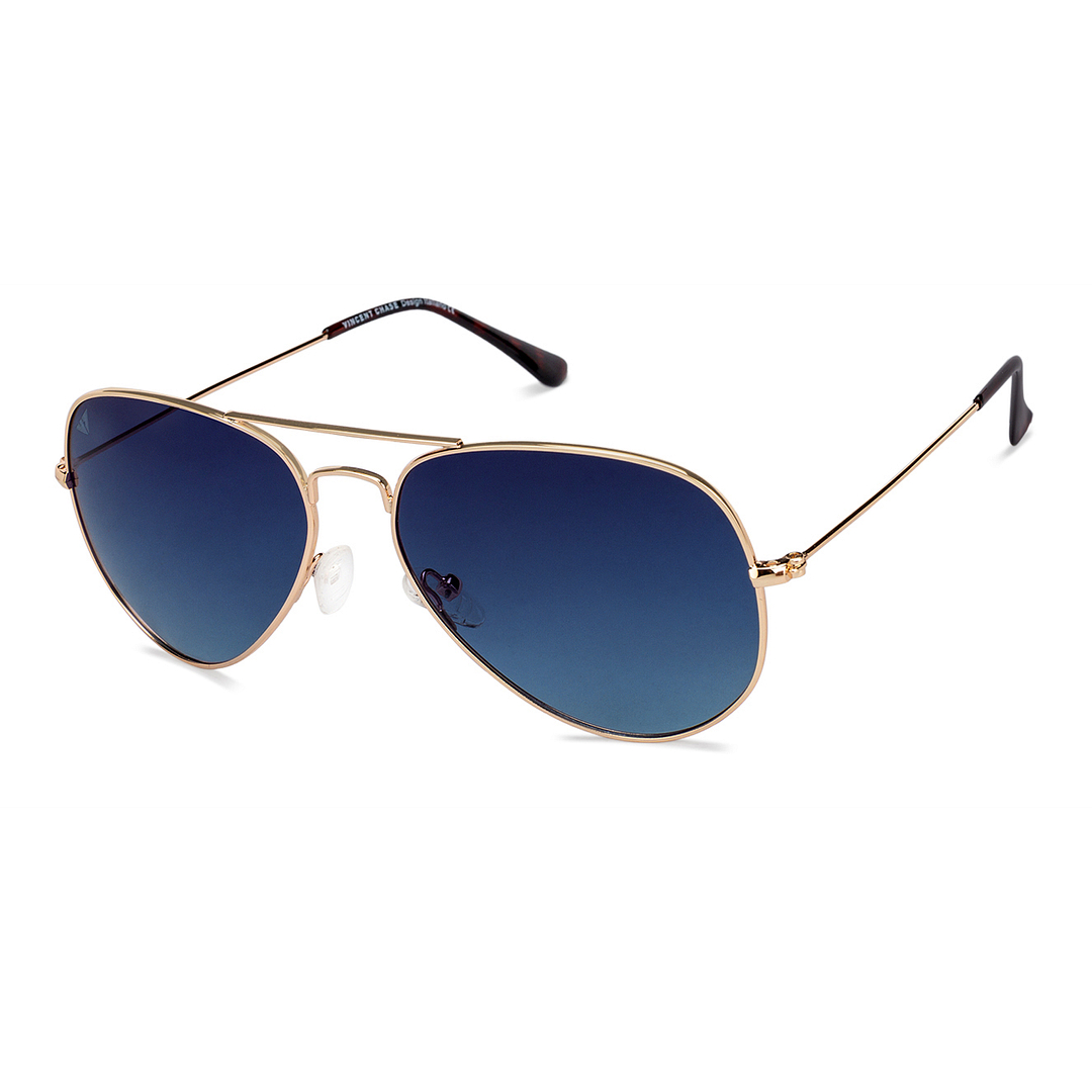 Vincent Chase Online Gold Full Rim Aviator right side