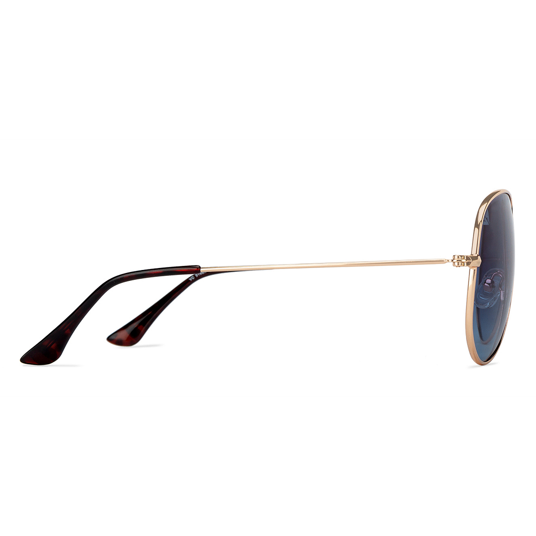 Vincent Chase Online Gold Full Rim Aviator left side