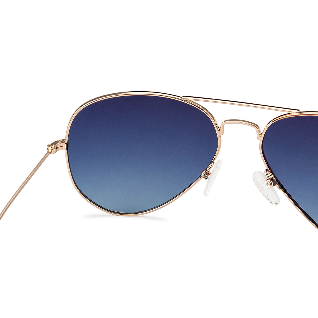 Vincent Chase Online Gold Full Rim Aviator left side