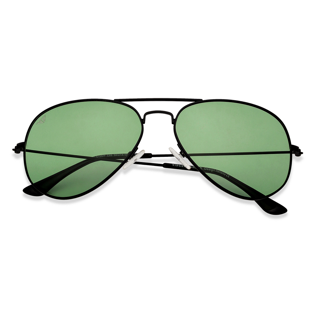Vincent Chase Online Black Full Rim Aviator right side
