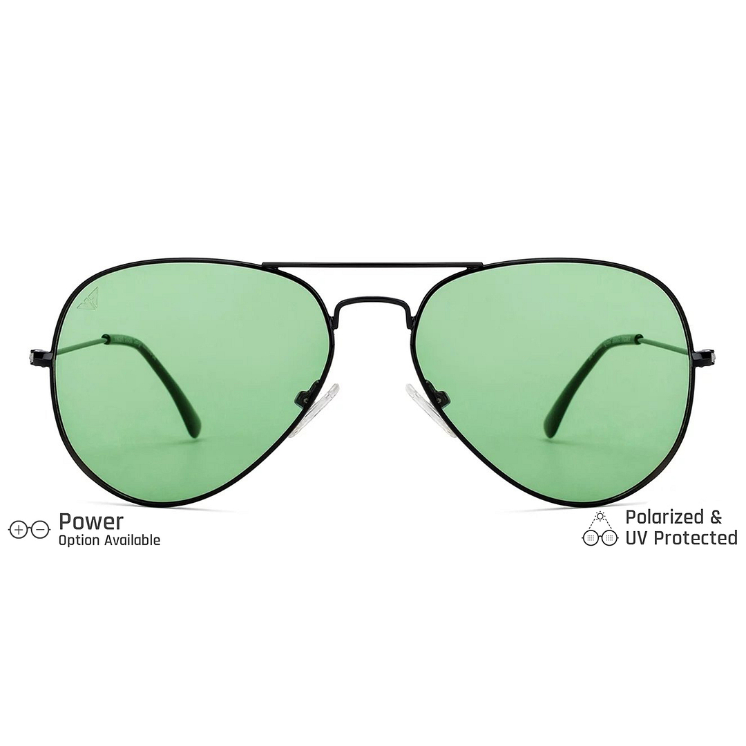 Vincent Chase Online Black Full Rim Aviator left side