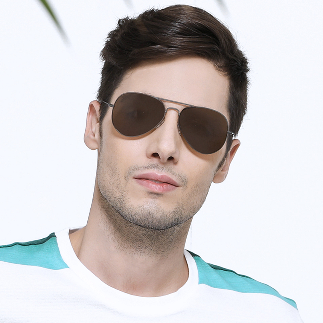 Vincent Chase Online Gunmetal Full Rim Aviator right side