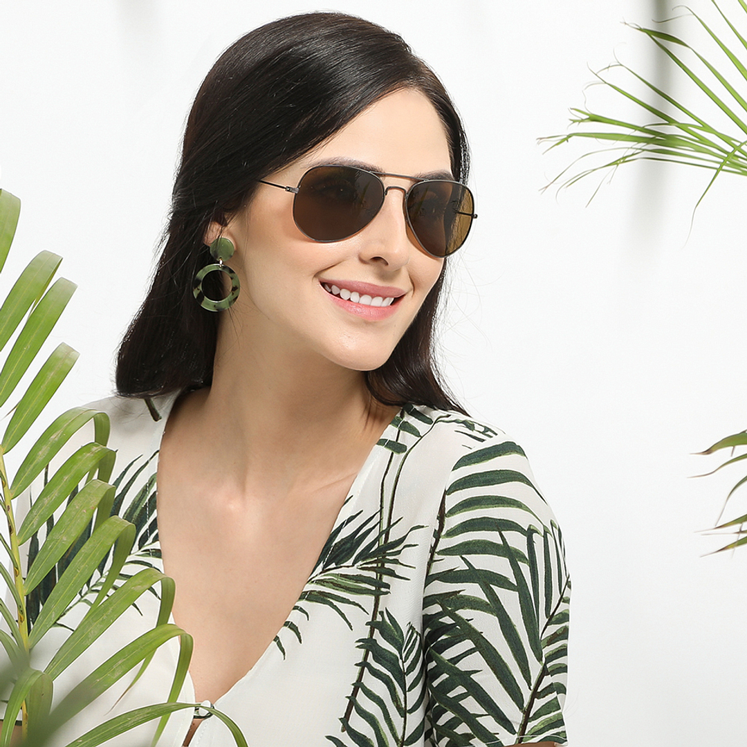 Vincent Chase Online Gunmetal Full Rim Aviator right side