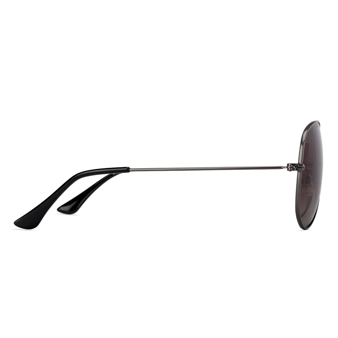 Vincent Chase Online Gunmetal Full Rim Aviator left side