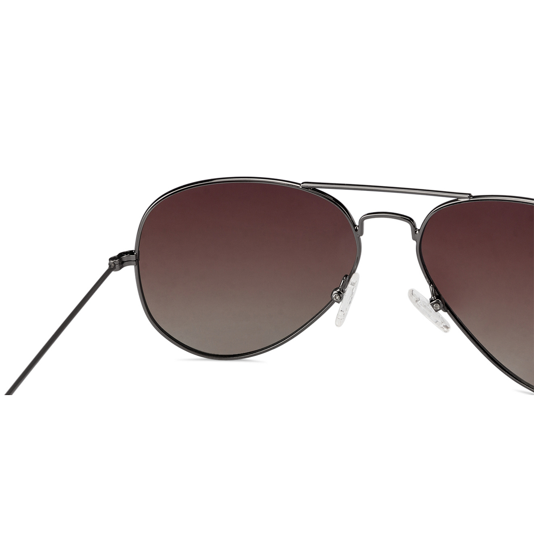 Vincent Chase Online Gunmetal Full Rim Aviator right side