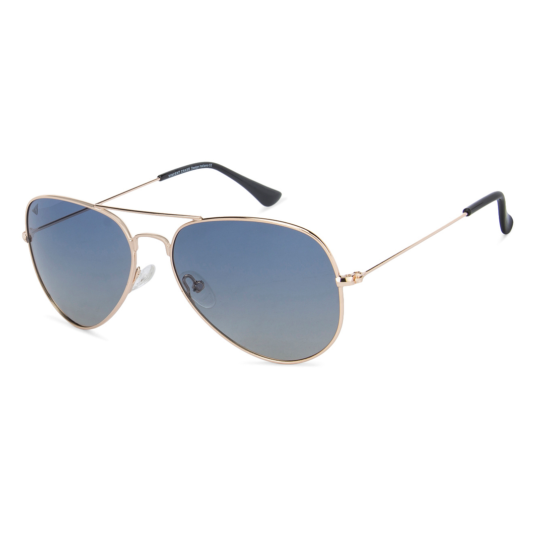 Vincent Chase Online Gold Full Rim Aviator right side