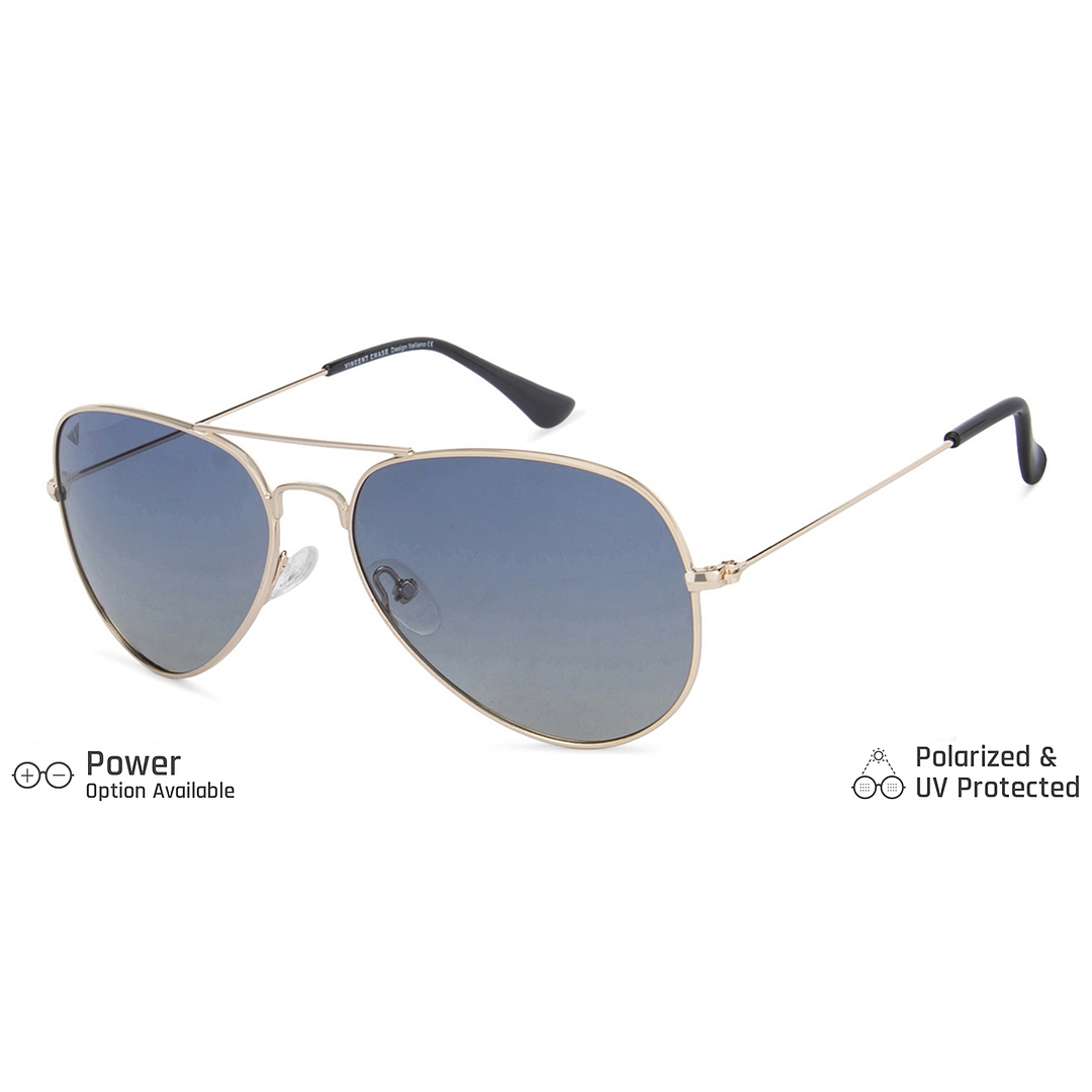 Vincent Chase Online Gold Full Rim Aviator right side