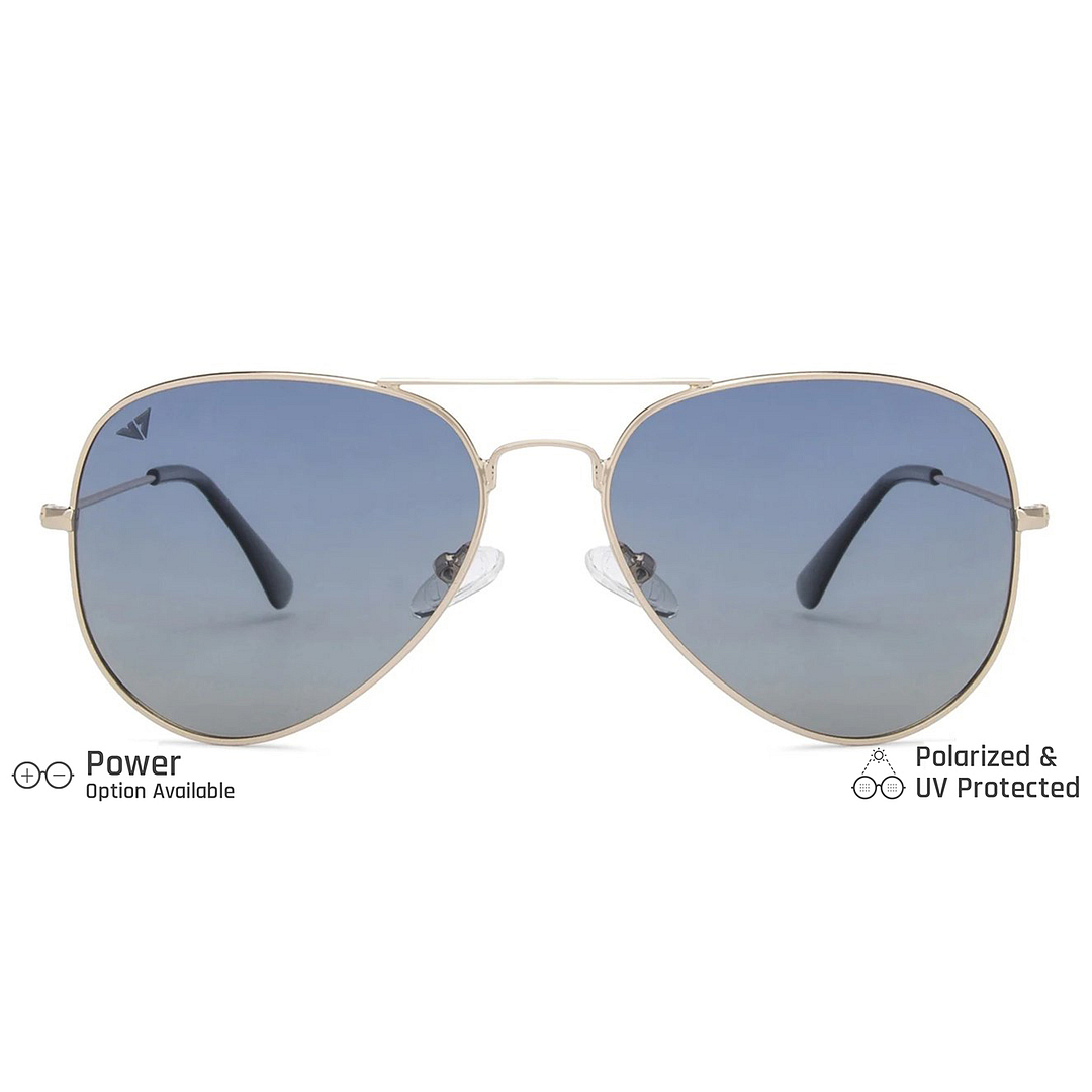 Vincent Chase Online Gold Full Rim Aviator left side