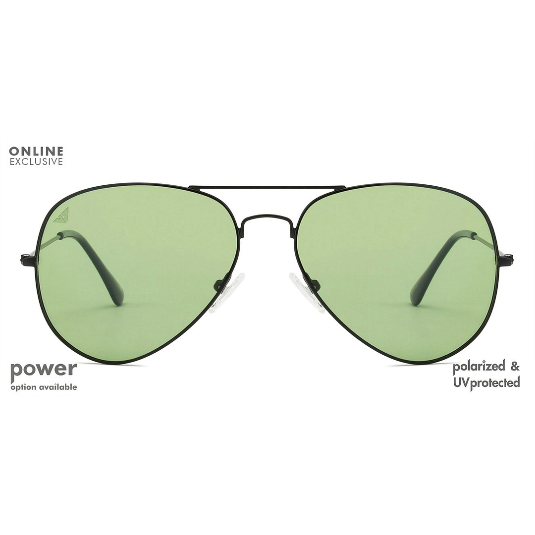 Vincent Chase Online Black Full Rim Aviator left side