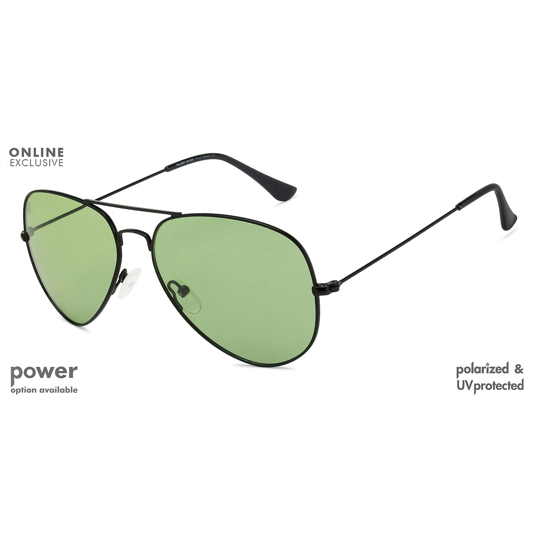 Vincent Chase Online Black Full Rim Aviator right side