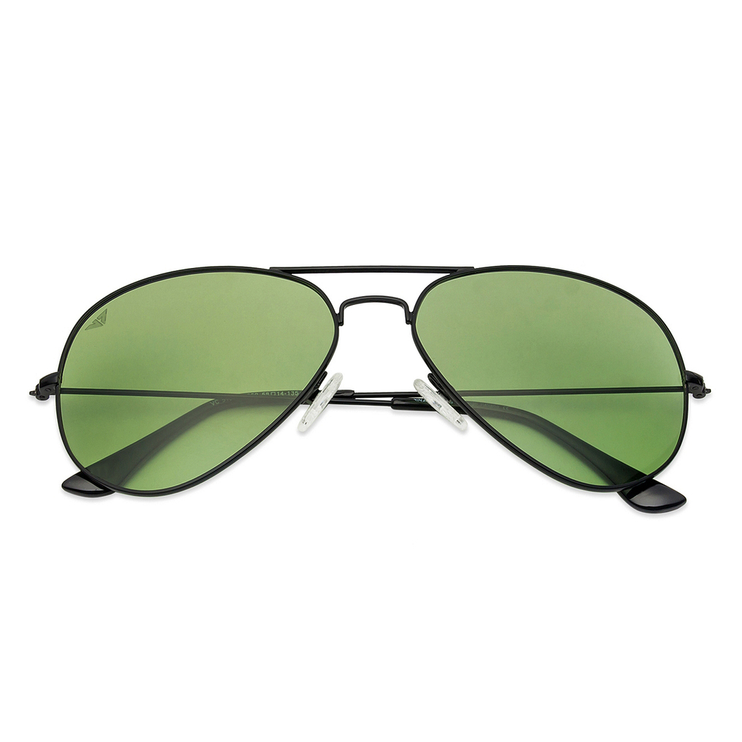 Vincent Chase Online Black Full Rim Aviator left side