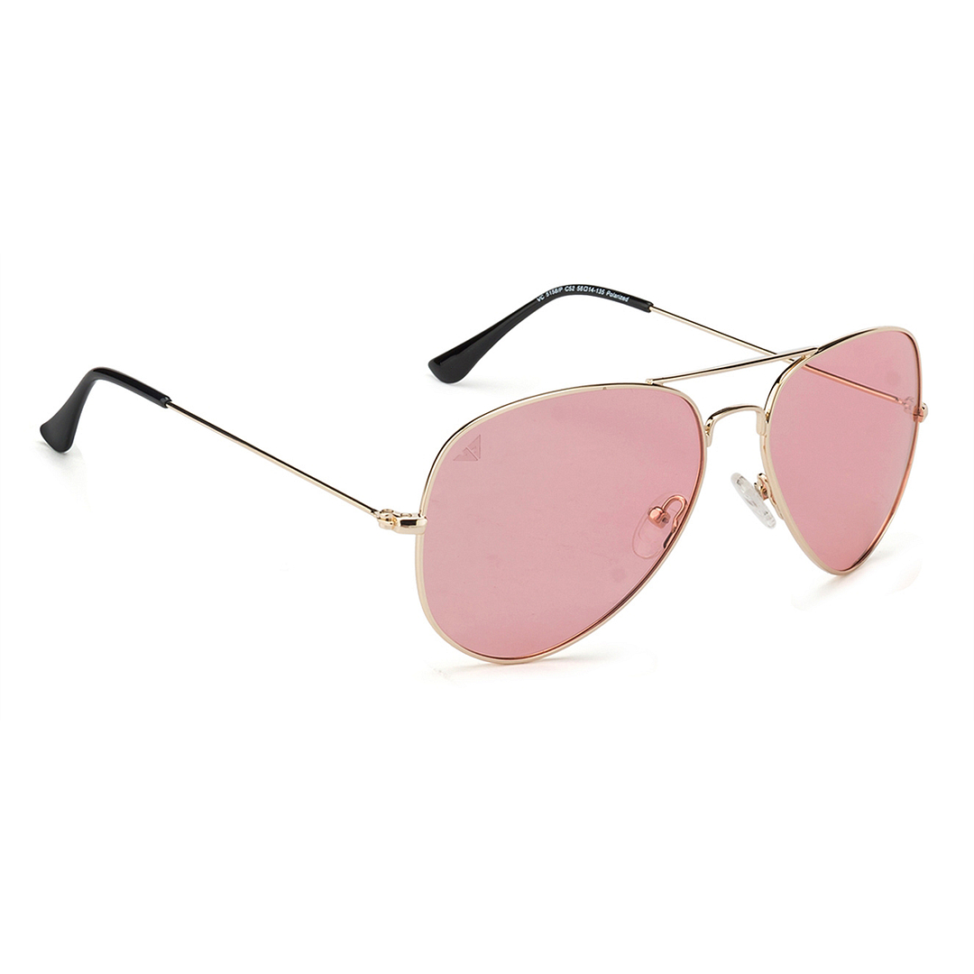 Vincent Chase Online Gold Full Rim Aviator left side