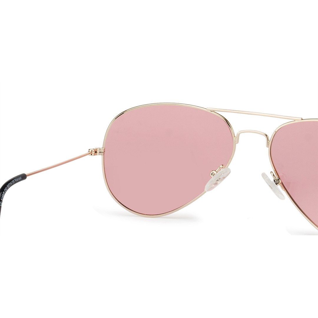 Vincent Chase Online Gold Full Rim Aviator left side