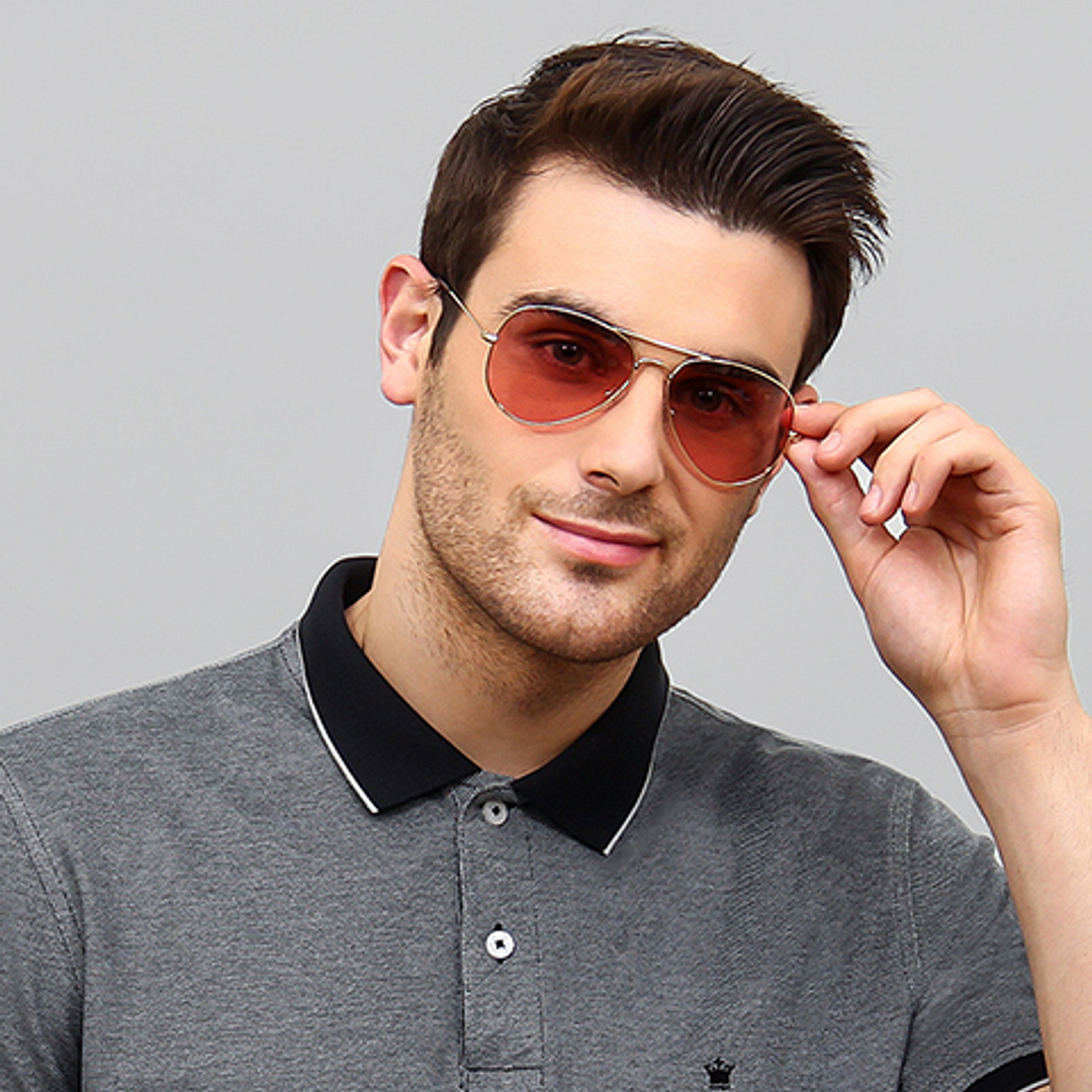 Vincent Chase Online Gold Full Rim Aviator right side