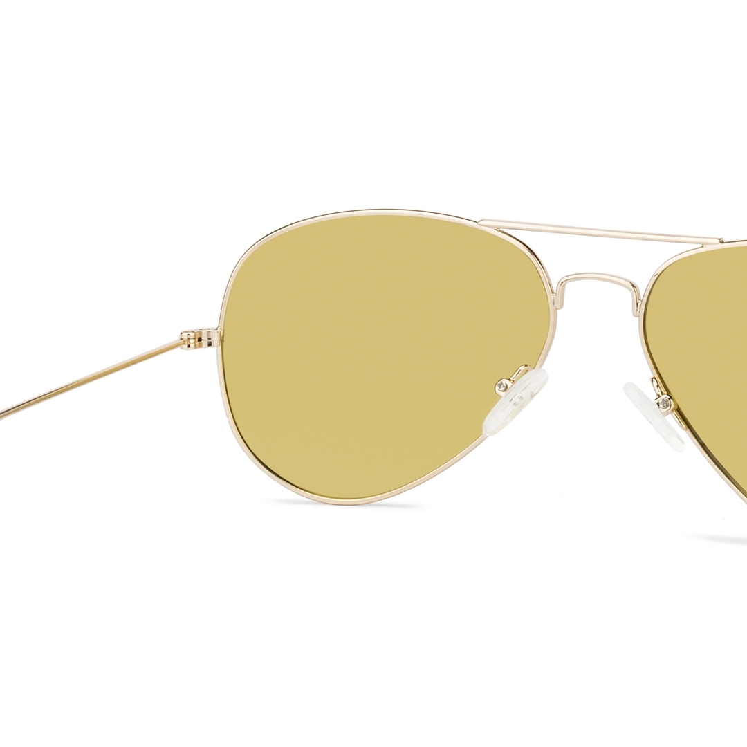 Vincent Chase Online Gold Full Rim Aviator left side