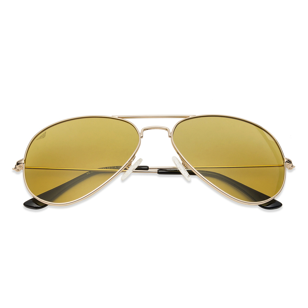 Vincent Chase Online Gold Full Rim Aviator right side