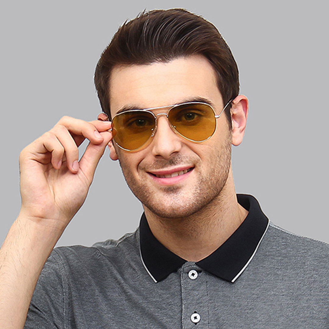 Vincent Chase Online Gold Full Rim Aviator right side