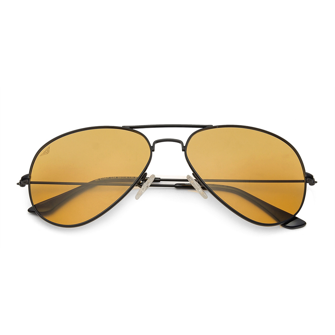 Vincent Chase Online Black Full Rim Aviator left side