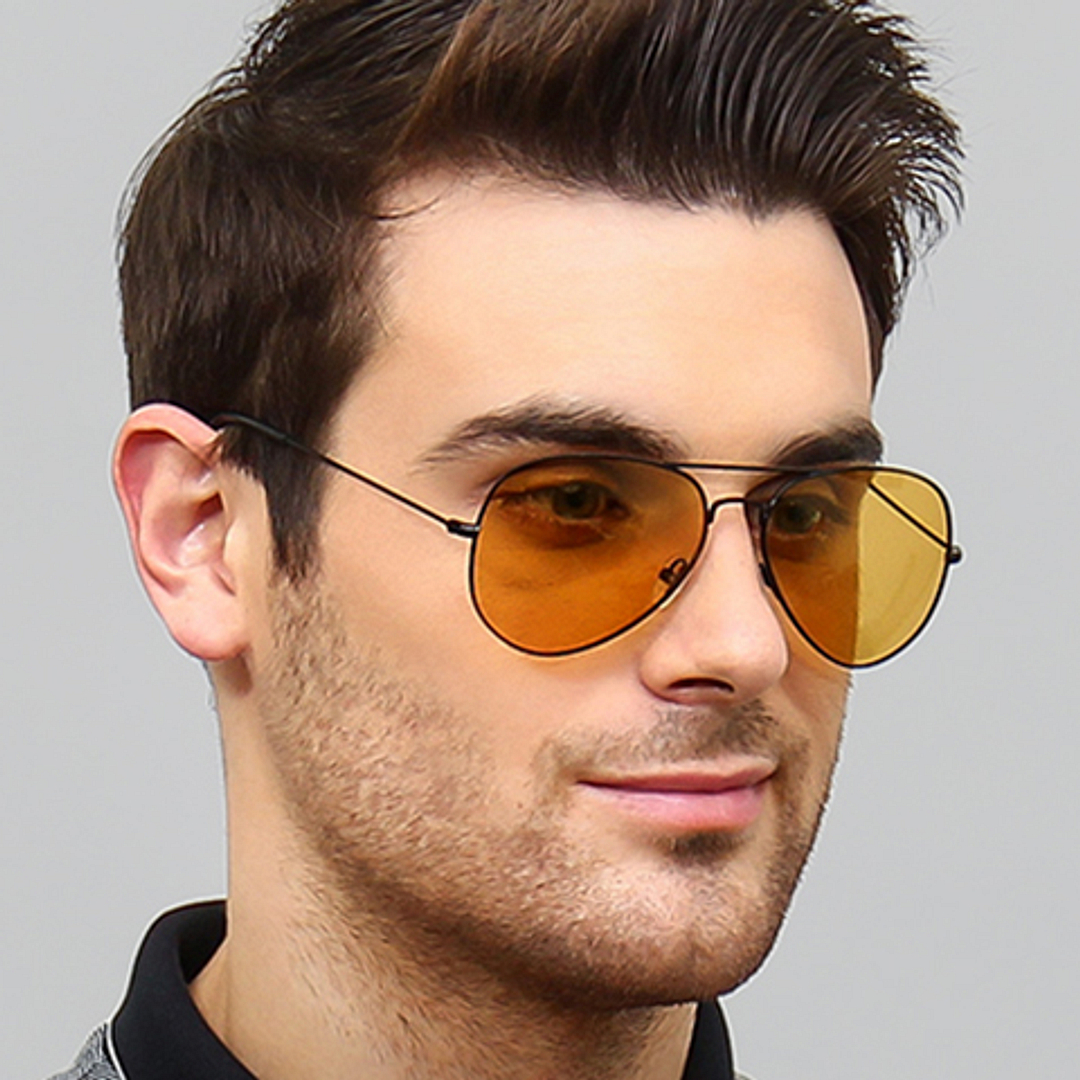 Vincent Chase Online Black Full Rim Aviator right side