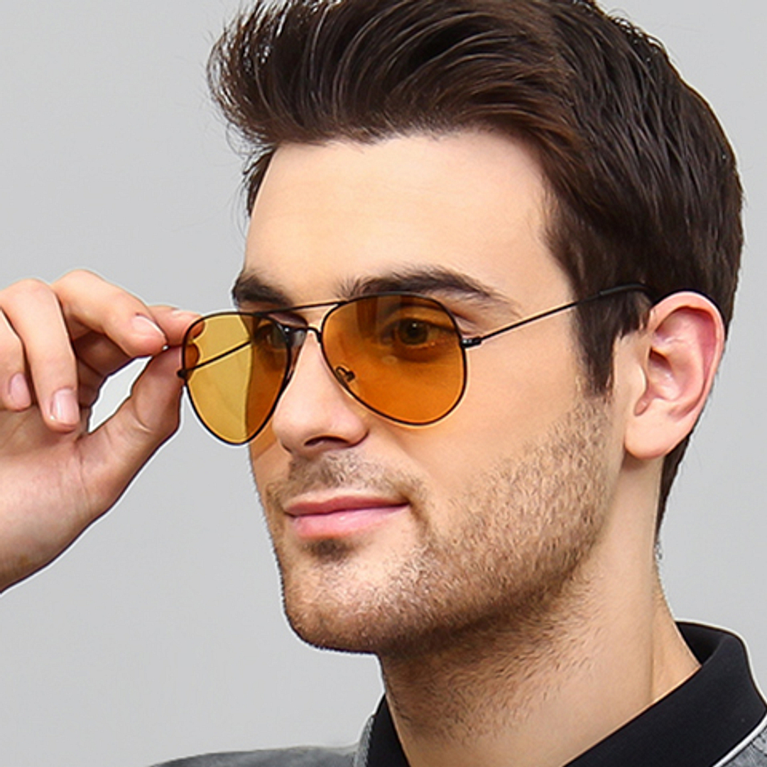 Vincent Chase Online Black Full Rim Aviator left side