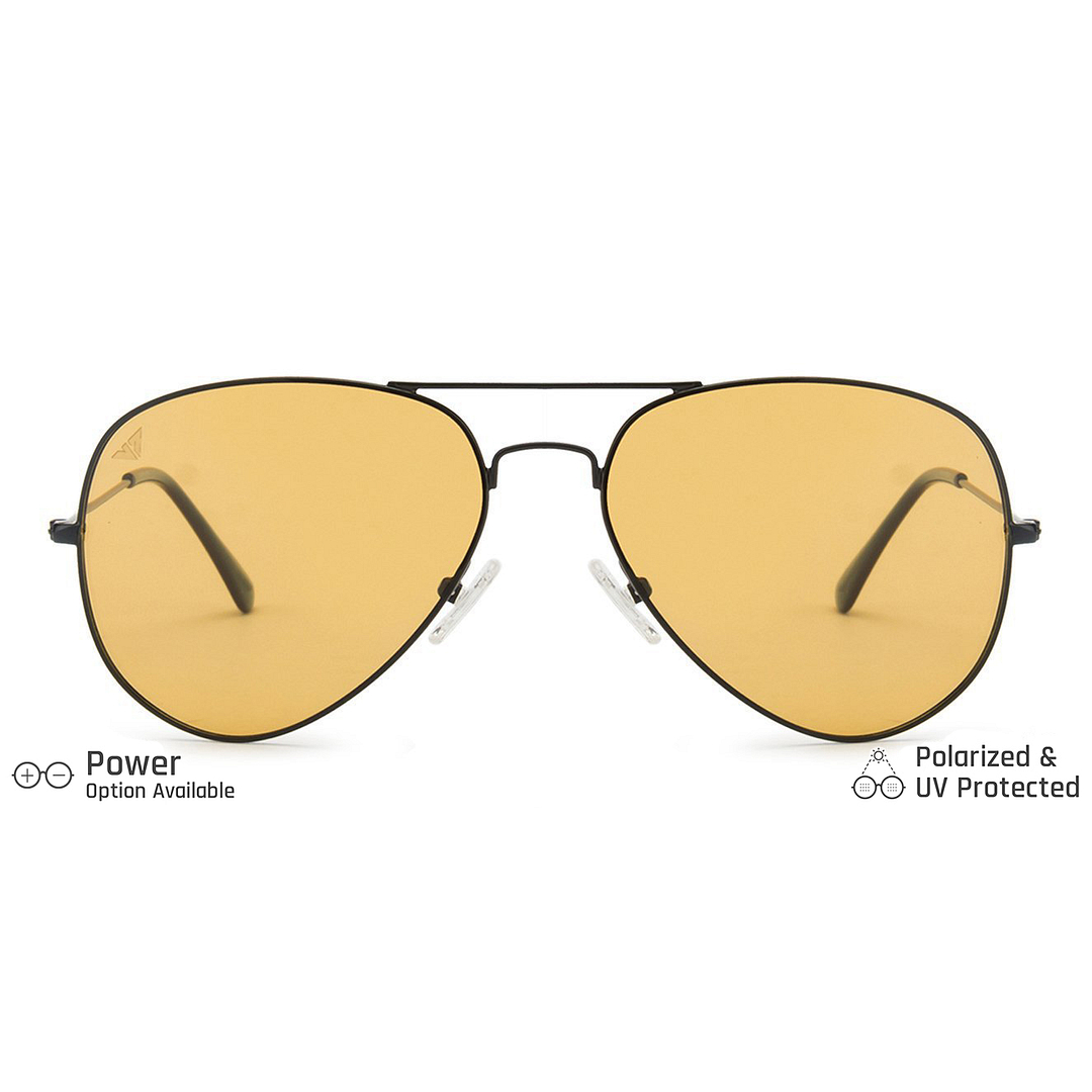 Vincent Chase Online Black Full Rim Aviator left side