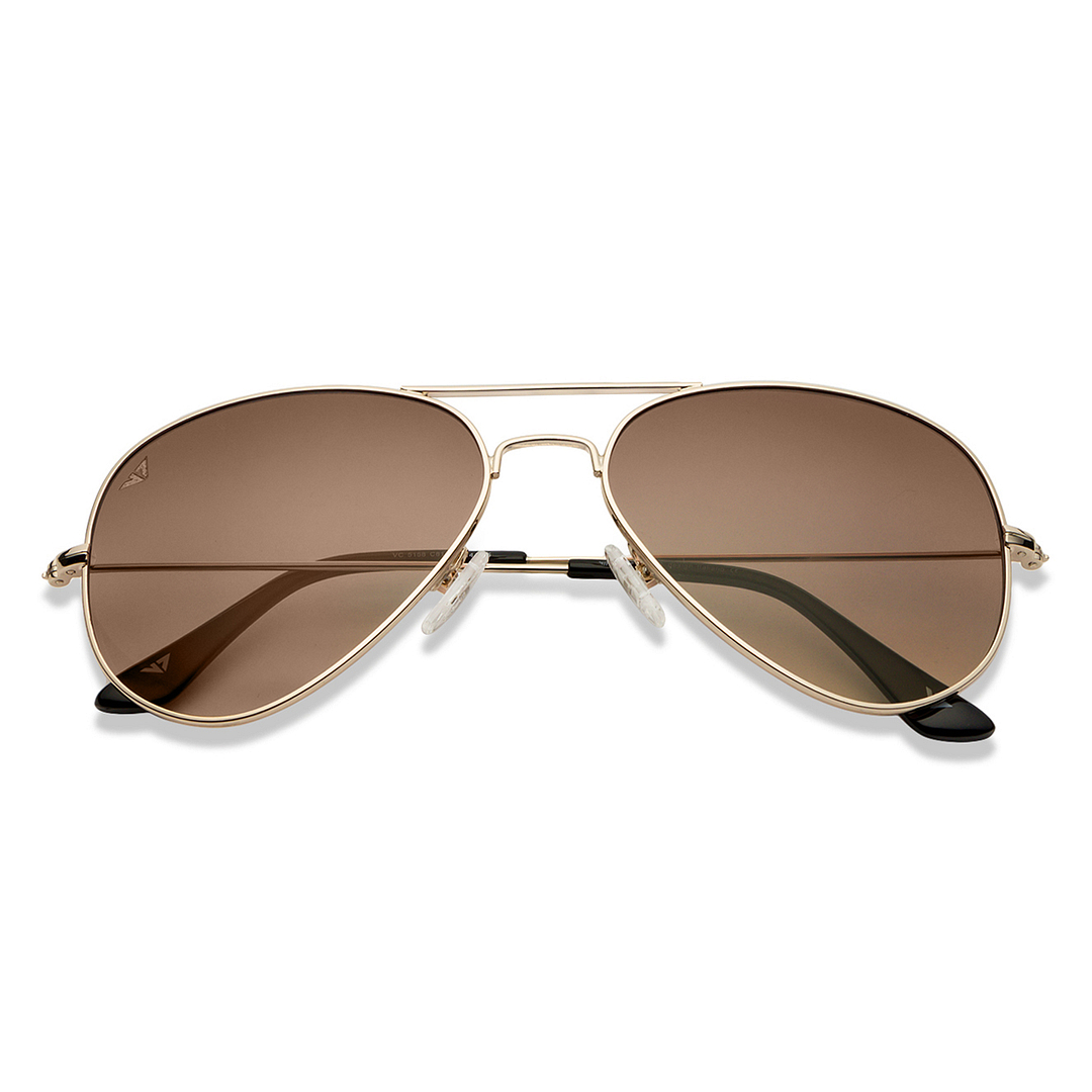Vincent Chase Online Gold Full Rim Aviator right side
