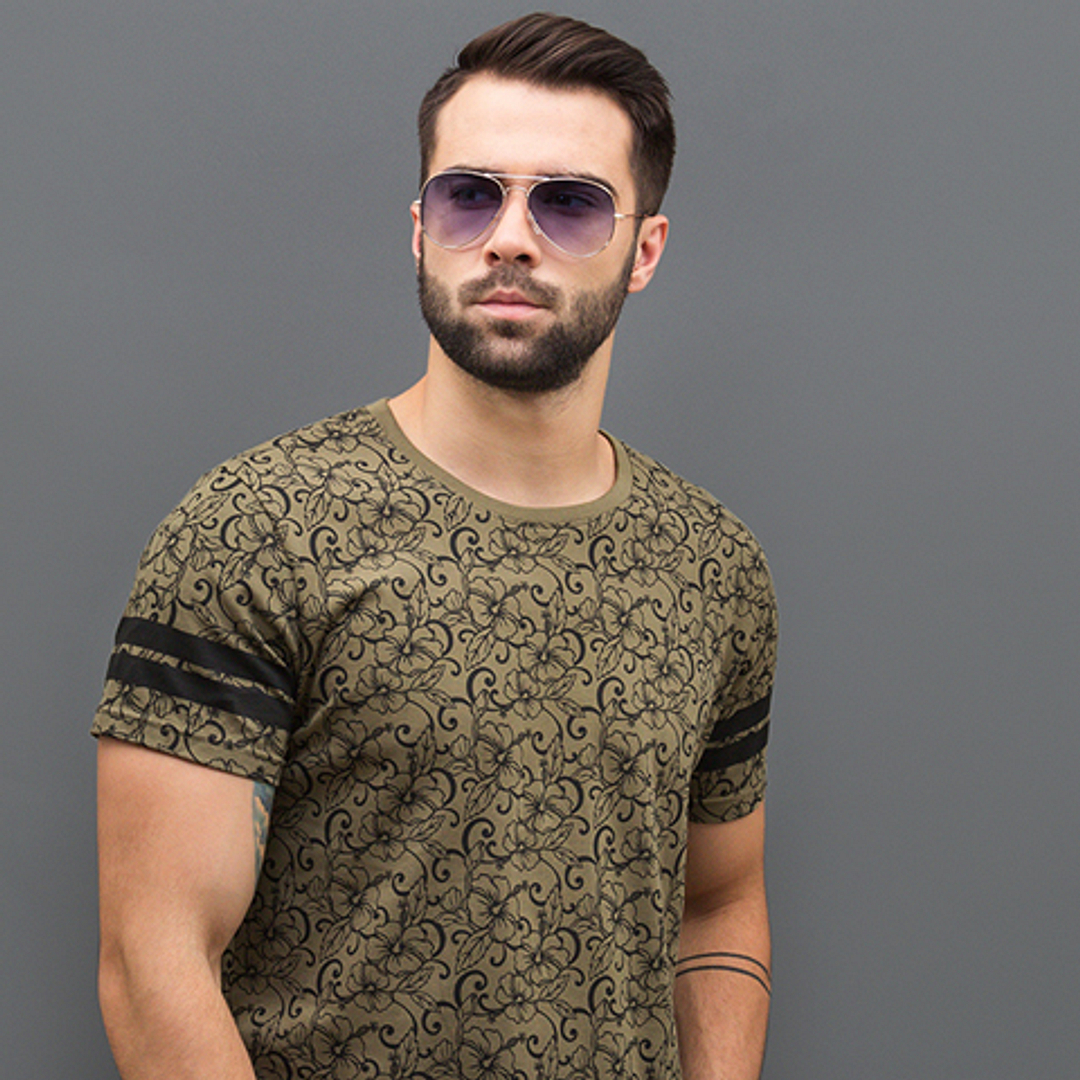 Vincent Chase Online Gold Full Rim Aviator left side