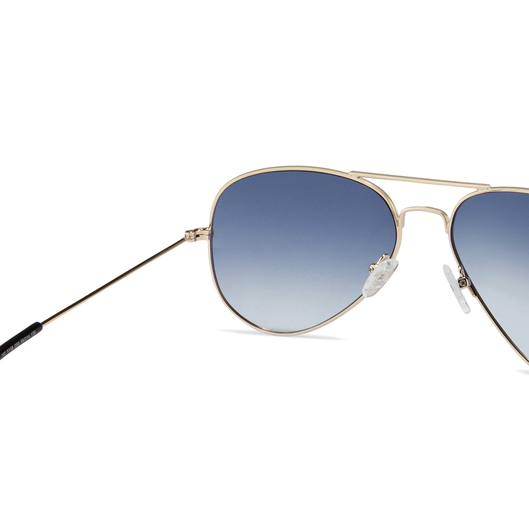 Vincent Chase Online Gold Full Rim Aviator left side