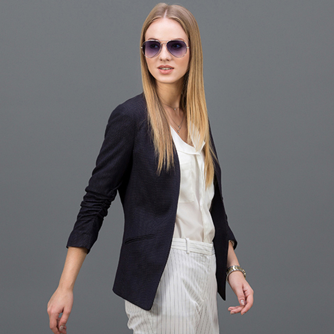 Vincent Chase Online Gold Full Rim Aviator left side