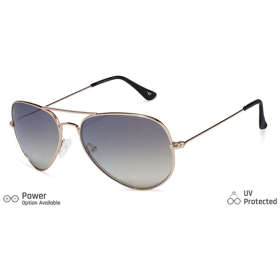 Vincent Chase Gold Full Rim Aviator left side