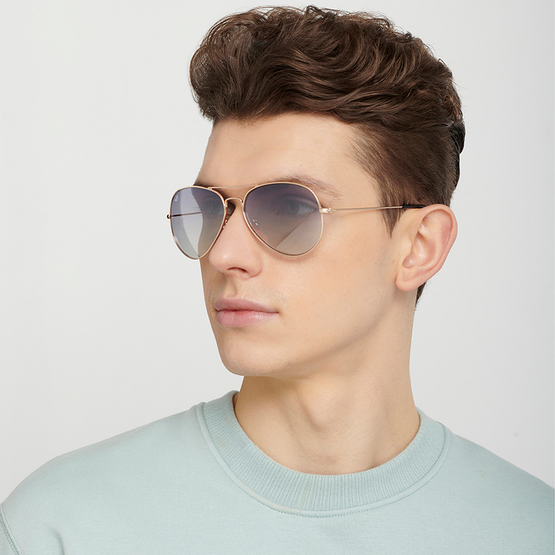 Vincent Chase Gold Full Rim Aviator right side