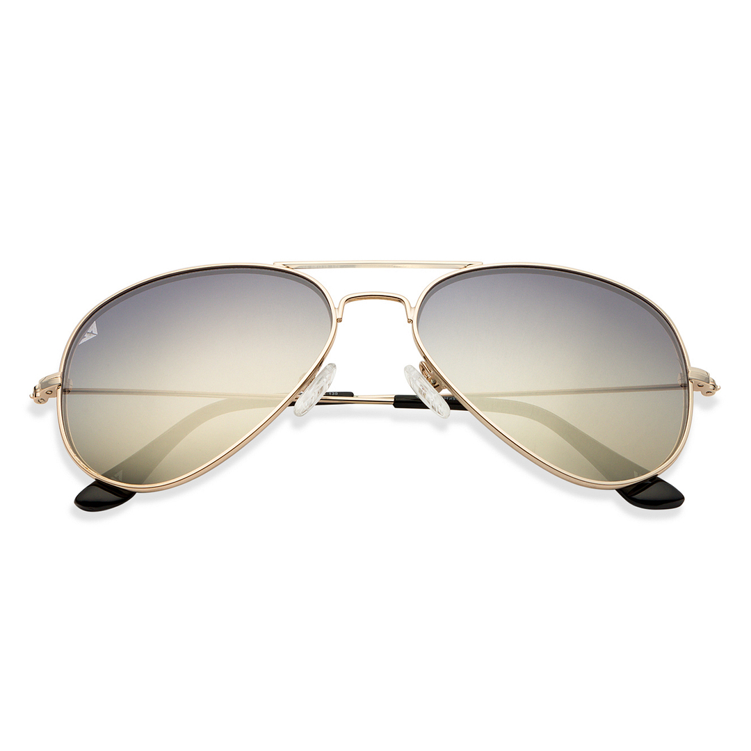 Vincent Chase Gold Full Rim Aviator left side